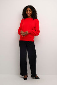 AW24 Kaffe Kananna Knit Fiery Red