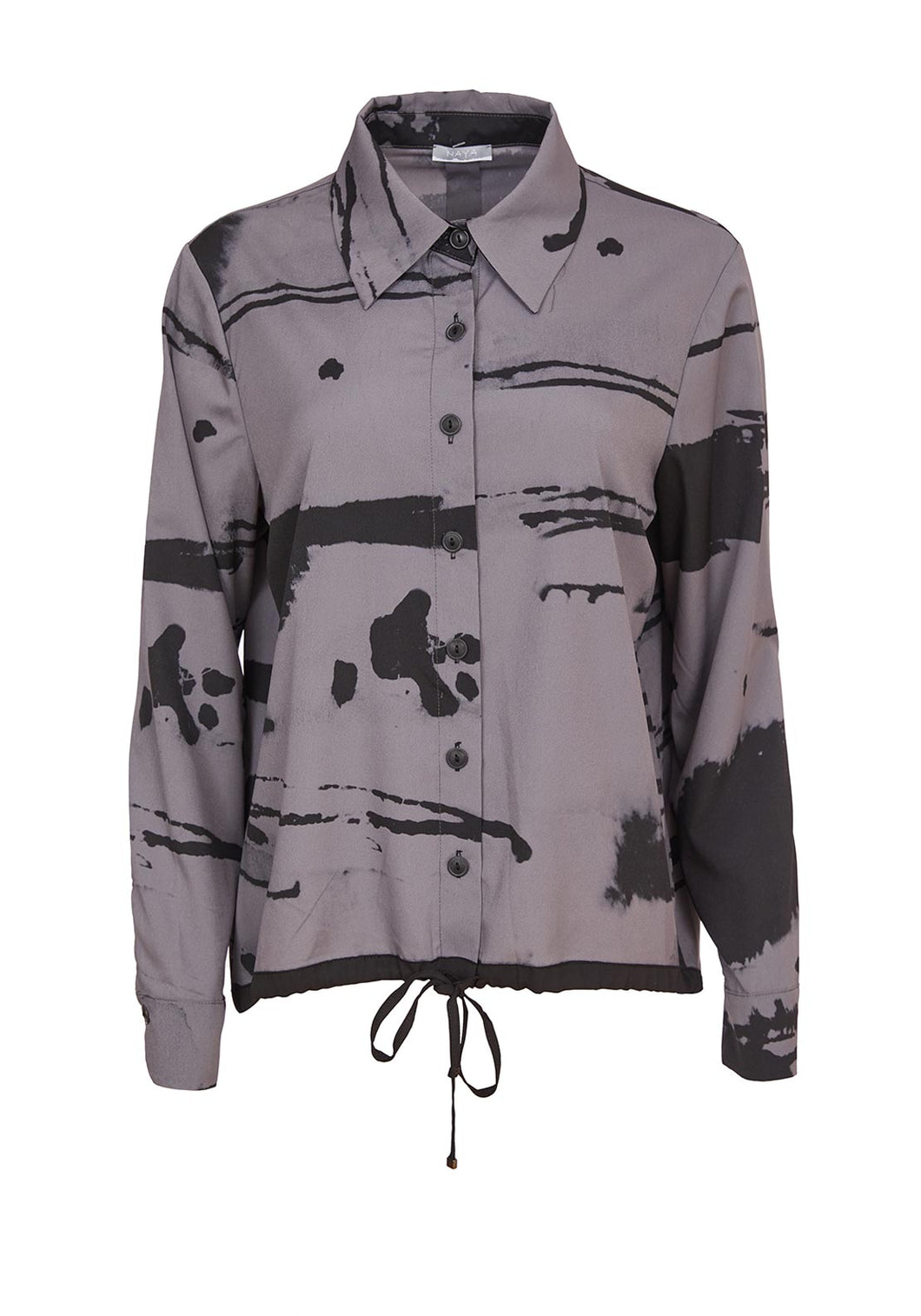 AW24 Naya Drawstring Print Shirt