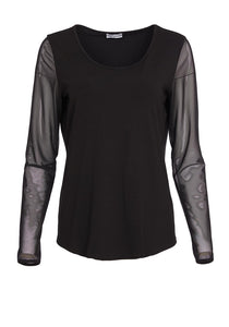 AW24 Naya Sheer Sleeve Top