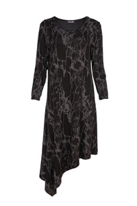 AW24 Naya Print Angle Hem Dress