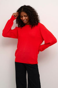 AW24 Kaffe Kananna Knit Fiery Red