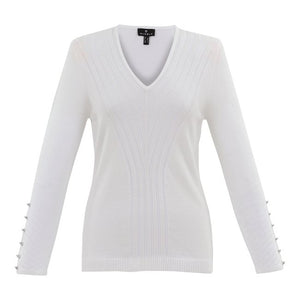 AW24 Marble V Neck Knit