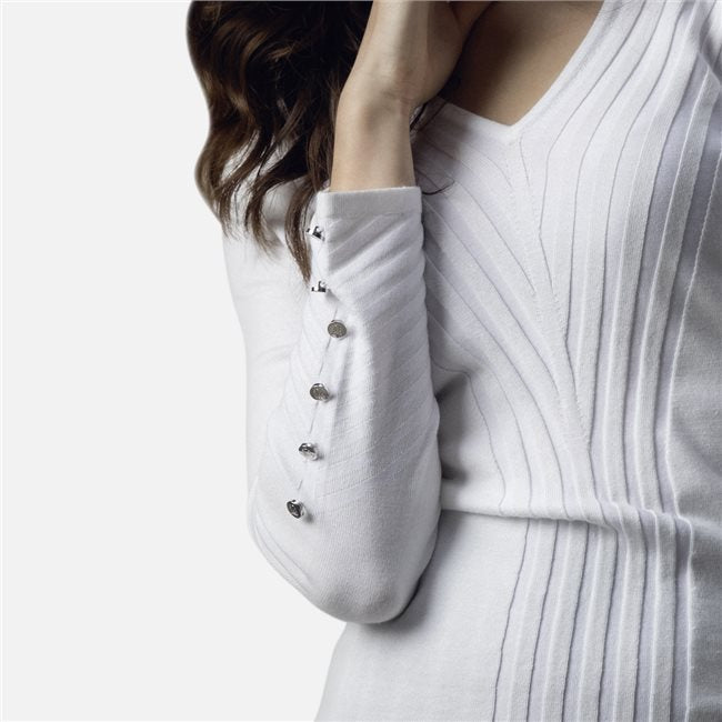 AW24 Marble V Neck Knit